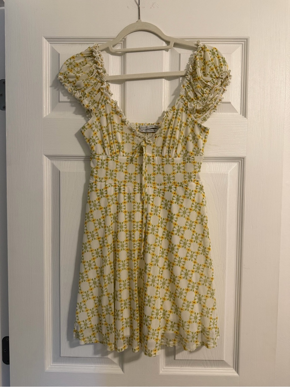 Urban Outfitters Yellow Floral Mini Dress